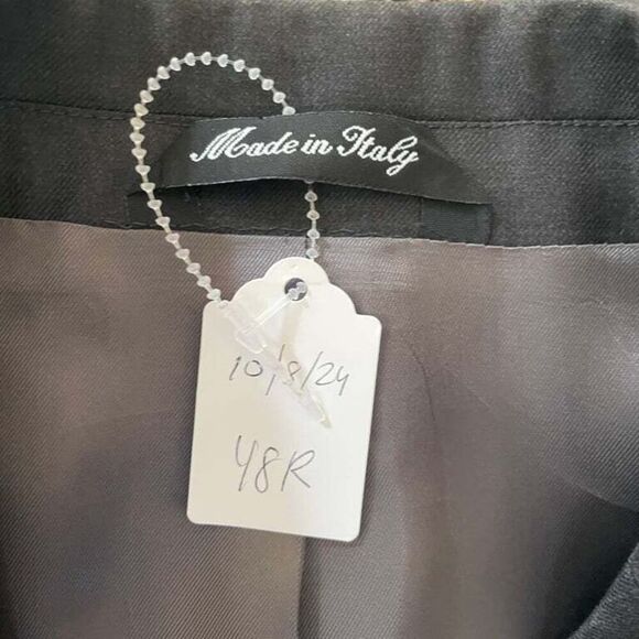 Classics by Zanetti Men's Black‎ Wool Italian Blazer Size 48R Career Business - Picture 2 of 10